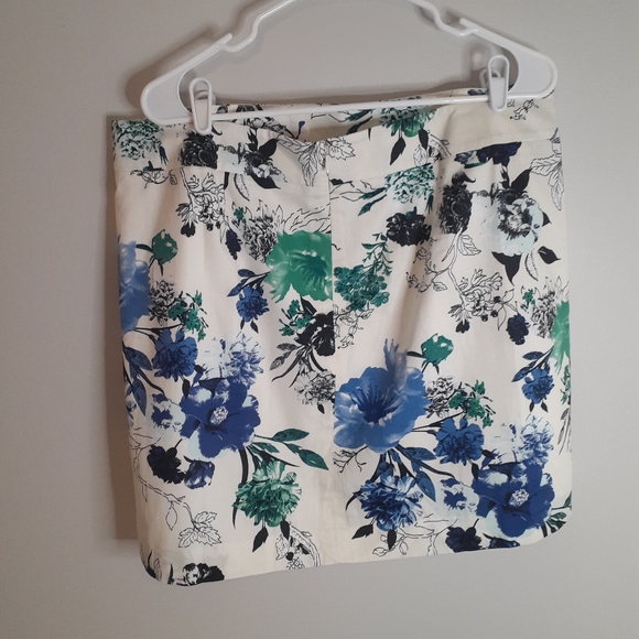 Loft Skirt Pencil Straight Floral Size 16 Lined New With Tags - Picture 2 of 6